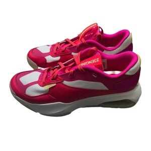 Jordan Pink and White Sneakers Athletic Low-Top